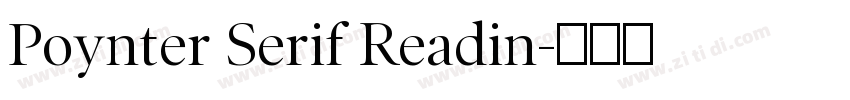 Poynter Serif Readin字体转换